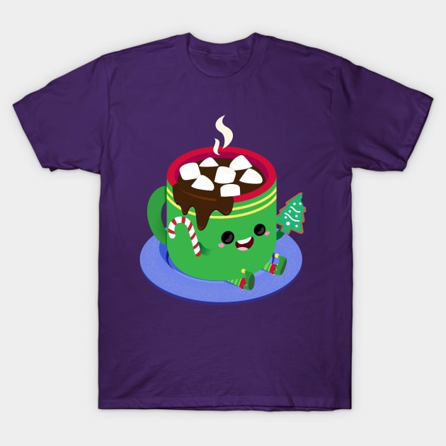 Festive Hot Chocolate T-Shirt by StrayKoi